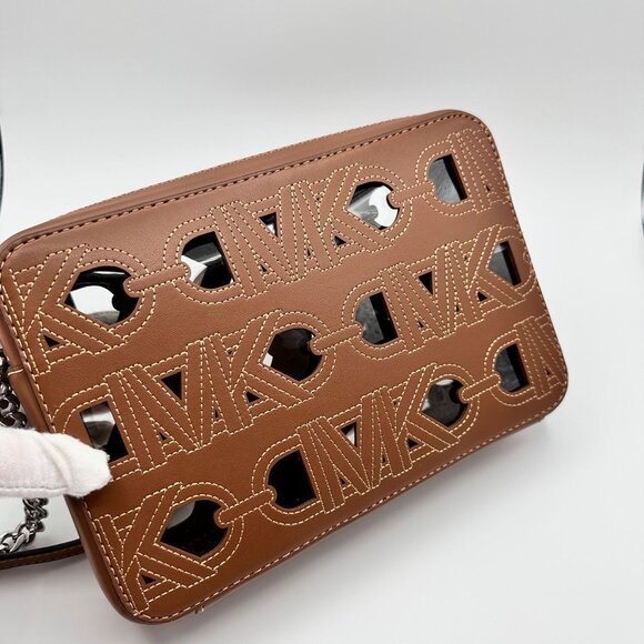 Michael Kors Jet Set Large Open Luggage Brown East West Crossbody 32S4SJ6C7P NWT - Picture 16 of 16